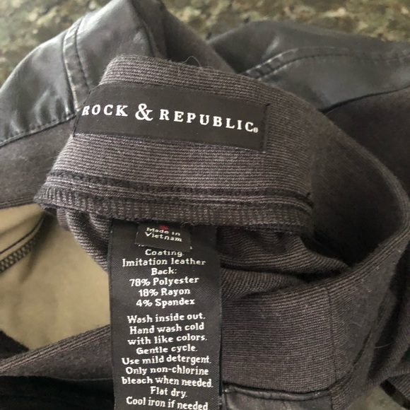 Rock & Republic pleather leggings - Picture 4 of 4